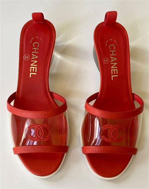 chanel slides clear|chanel female slides.